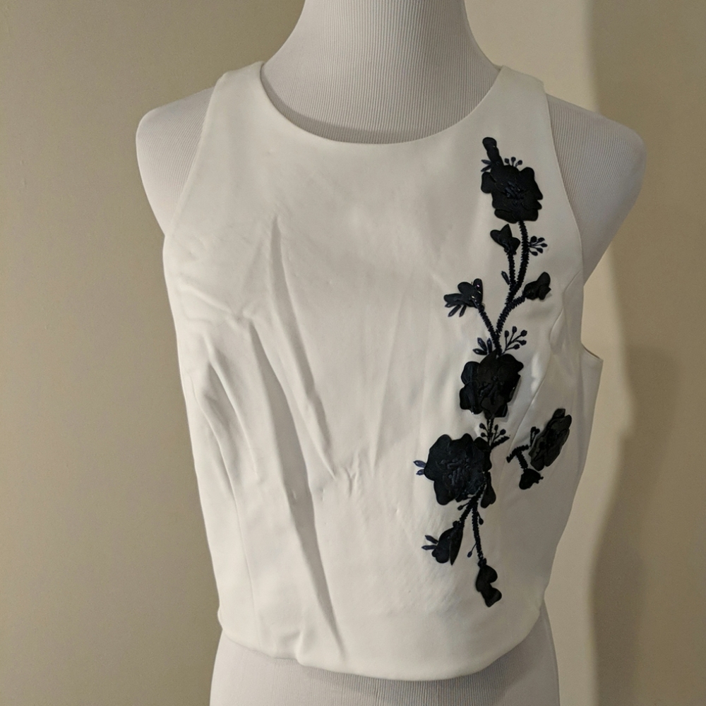 Sachin & Babi white crop top medium